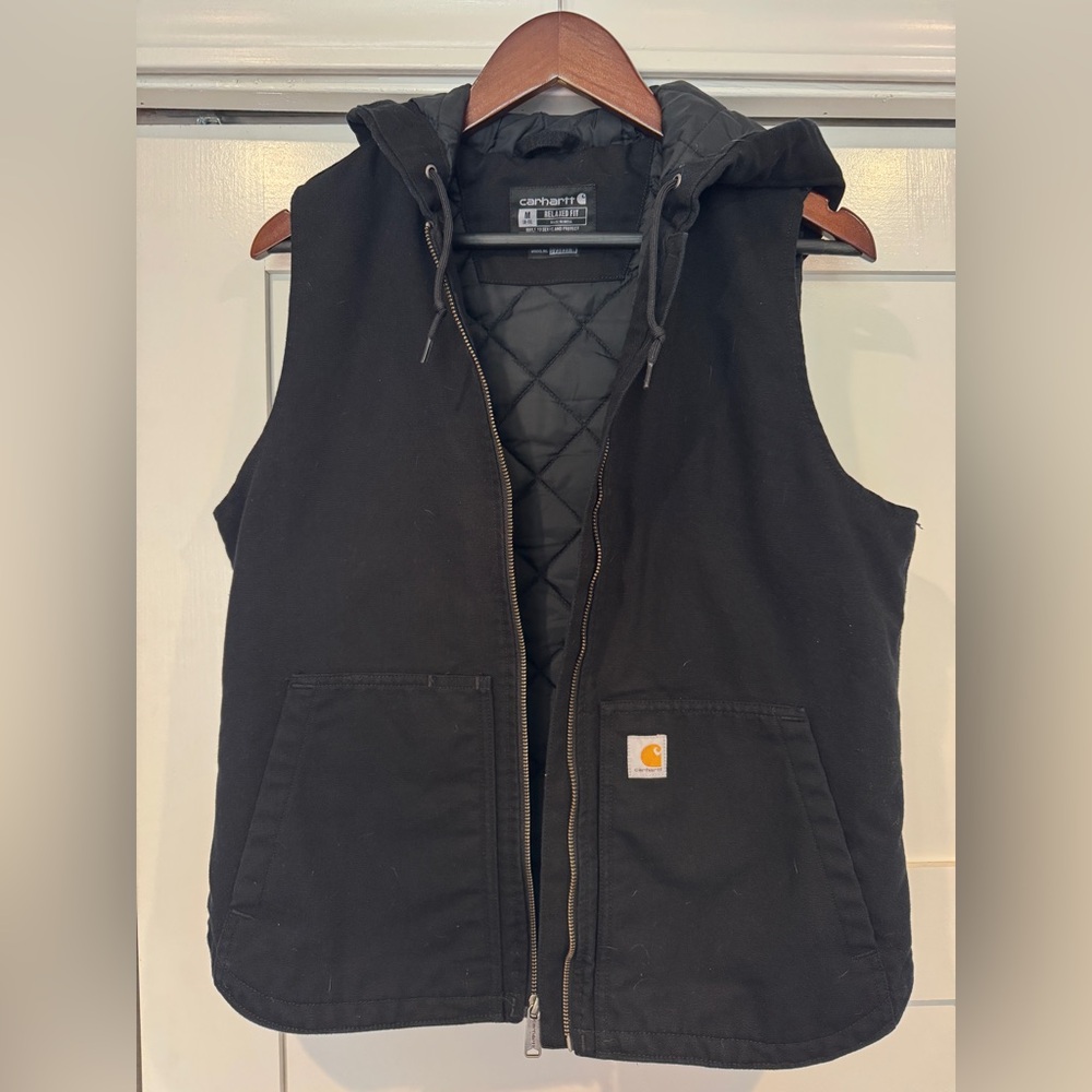 Carhartt Black Hooded Vest